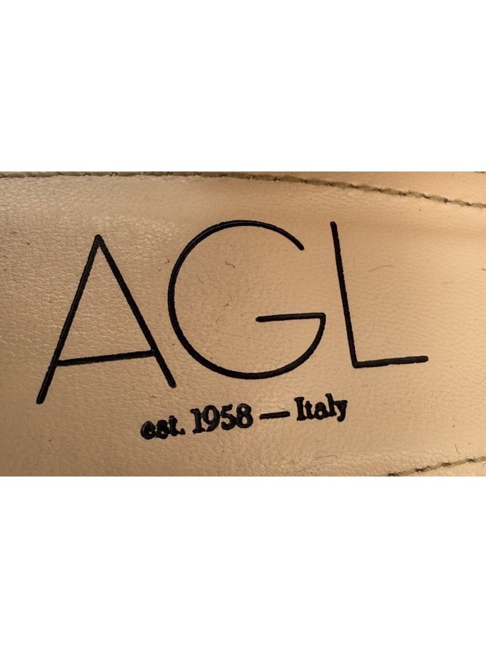 AGL Dodi Slingback Pumps Womens 8.5 Gold Metallic Leather Pointed Block Heel - Picture 14 of 16
